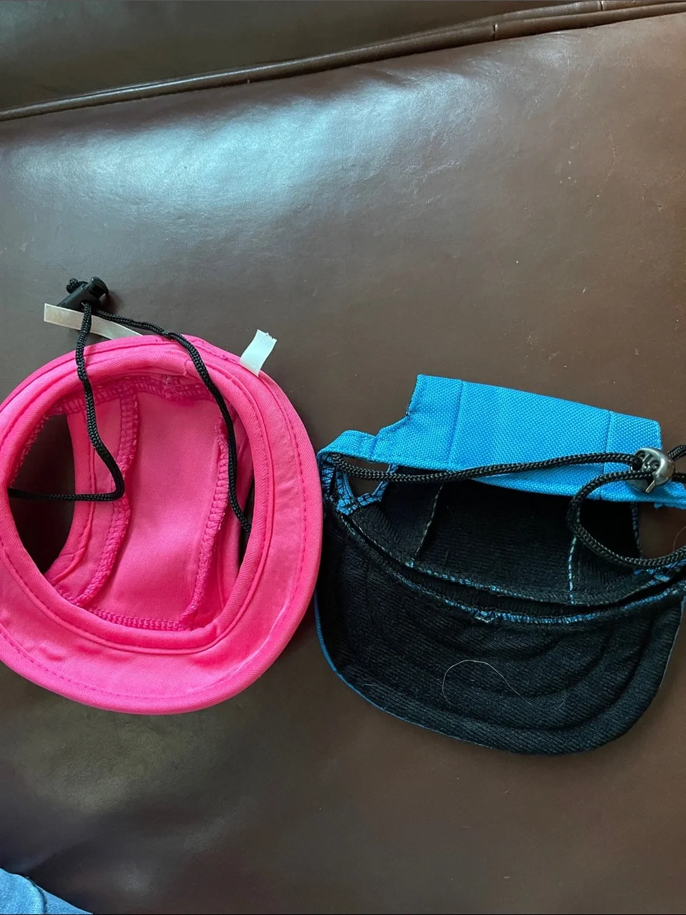 Dog Pink and Blue Adjustable Harness Caps